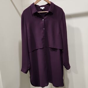 J. Jill Women's Plum Top with Branded Neck Label